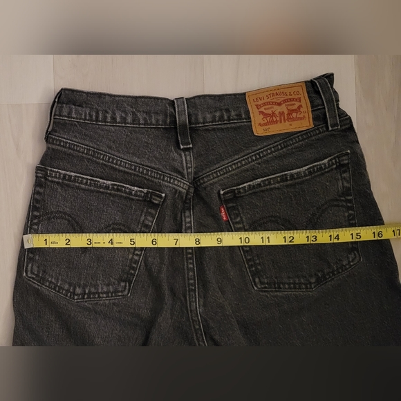 Levi's 501 ankle jeans, size 25, washed-out black - Picture 8 of 9